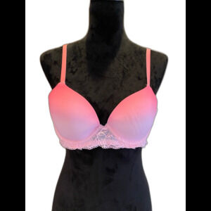 No Boundaries  Bra Ombré Pink Size 36B Womens w/ Lace sides Beautiful Sexy